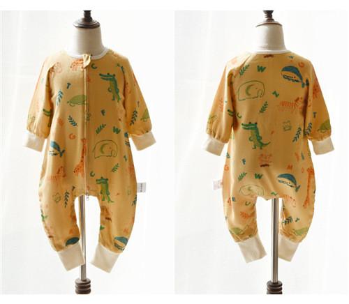 Muslin Printed Long Sleeve Sleeping Bag Clothes Woven Anti Bacterial For All
