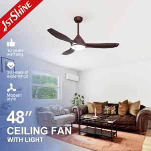 Wholesale Remote Control Ceiling Fan with Light 1stshine Metal Lamp Body 3 Speeds AC Motor from china suppliers