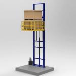 Cargo Lift Heavy Duty 1 Ton 3 - 10m Hydraulic Single Rail Lift