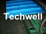 Automatic Color Steel Roof Tile Roll Forming Machine With 11 Kw Hydraulic Motor