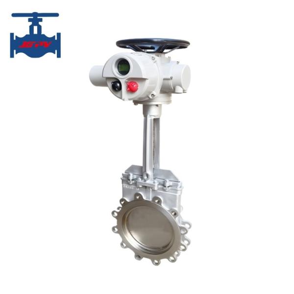 Class150 WCB CF8 CF8M Motorised Knife Gate Valve Cast Steel Stainless Steel ANSI