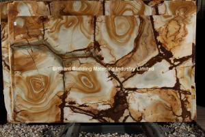 Wholesale Luxury Gold Palomino Marble Slab, Yellow Palomino Marble Slab from china suppliers