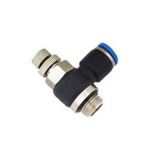 Wholesale NSE-G Brass Pneumatic Tube Fittings Adjustable Knob G Thread Throttle Check Valve from china suppliers