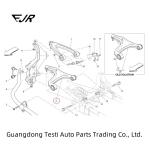 LH Front Lower Control Arm For Maserati GHIBLI III M157 670007180 670107802