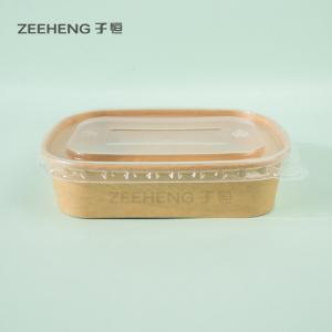 Wholesale Take Away Recyclable Square Paper Bowls Food Bowls With Lids from china suppliers