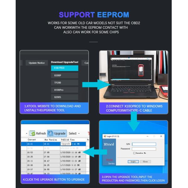 XTOOL X100 Pro3 Professional Auto Key Programmer Add EPB, ABS, TPS Reset Functions Free Update Lifetime