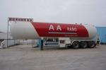 AARANO 56CBM LPG Delivery Truck , Customized Tri - Axle LPG Tank Trailer 25t