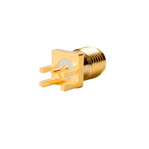 Wholesale Gold Plated Female Connector Straight For PCB Mounting Wifi Antenna Connector from china suppliers