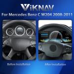 VIKNAV 12.3" Digital Speedometer For Mercedes Benz C-Class W204 2008-2011