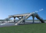Easy Installation Prefabricated Pedestrian Steel Structure Skywalk Bridge