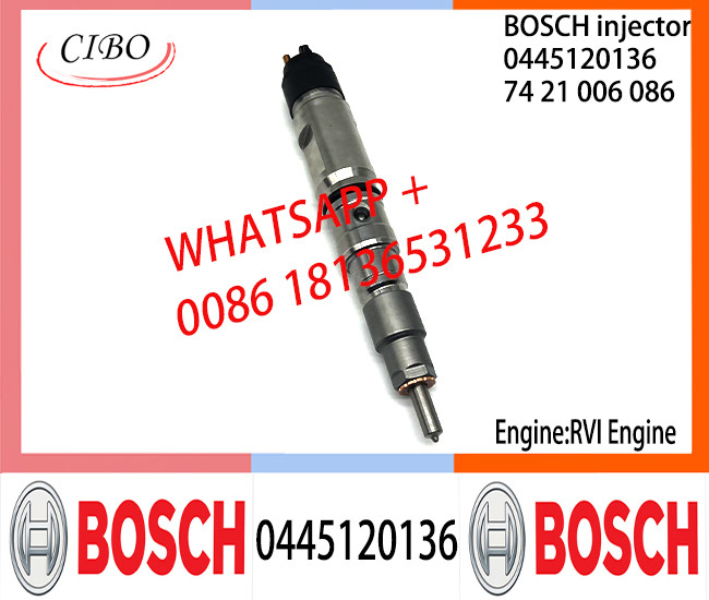 BOSCH 0445120136 7421006086 Neutral Fuel Injector Assembly 0445120136 7421006086 For RVI