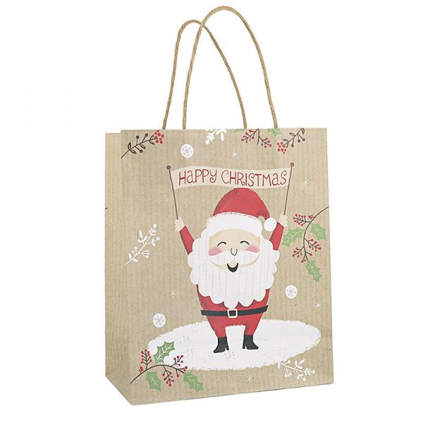 Quality Promotional Custom Recycled Printed Kraft Paper Bags for sale