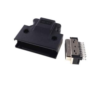 Wholesale 36 Pin PBT SCSI Plug Connector MDR D Ribbon Backshell 10136-3000PE 10336-52A0-008 from china suppliers