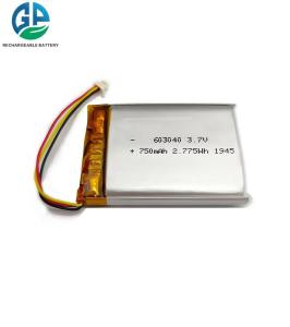 Wholesale Ul Model 603040 Lithium Polymer Battery Pack 1s2p 3.7v 1500mah from china suppliers