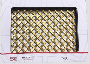 Wholesale Gold Color Architectural Metal Mesh Stainless Steel 0.5m-2.0m Width from china suppliers