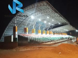 Wholesale Sunshade Prefabricated Steel Structure For Stadium Bleachers Tent Tensile Membrane from china suppliers