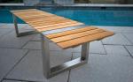 Sunprotection L180cm W40cm H74cm Cast Iron And Wood Garden Bench