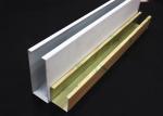 White Metal U-aluminum Profile Screen Ceiling , Hanging Ceiling Tiles