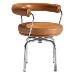 Nordic Hotel Restaurant Furniture Metal Rotatable Leather Comfortable Backrest