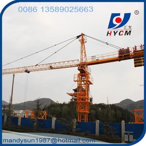 Wholesale 60m Jib Tower Crane Manufacture HYCM-CRANE QTZ6010 Type 8ton Tower Crane from china suppliers