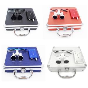 Wholesale 2.5times Colorful Dental Surgical Binocular Magnifying Loupe with LED Light from china suppliers
