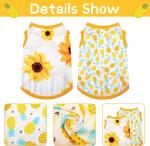 Pet Clothes Set Include Cute Pet Dress Lovely Fruit Dog Dress and 2 Pieces Dog