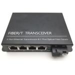 SC 2 RJ45 Fiber Optic Transceiver 850nm 1310nm 1550nm Single Mode 10 / 100m