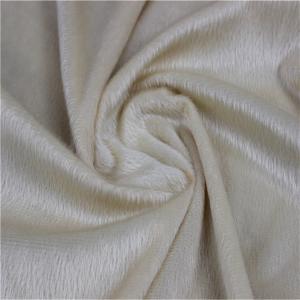 China polyester knitted fleece fabric micro velboa fabric for shoe cover Fabric Textile on sale