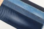 9.2oz Cotton Polyester Spandex Denim Fabric Recycled Yarn Dark Blue Sanforizing