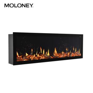 Wholesale 120cm Wall Mounted Flush Electric Fires PTC Room Heater Digital LED Lamp from china suppliers