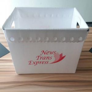 China 4.5mm 5.5mm Corrugated Plastic Packing Box Fish PP Corrugated Bin on sale