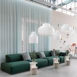 Modern Chinese Style Silk Led Ceiling Chandelier For Living Room Bedroom paper