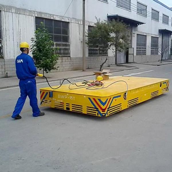 battery powered flat car for industrial handling cart quad steel cart