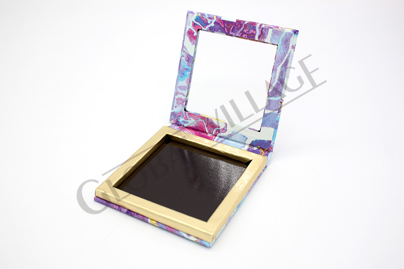 Single Open Blank Makeup Palette Empty Magnetic Customized C2S Paper