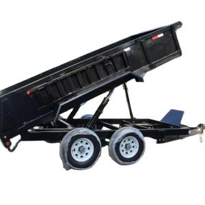 Wholesale Customized iron can hall 14000 lb electric brakes on both axels 2 5/16 ball hook up 235R16 tire tipper dump farm trailer truck from china suppliers
