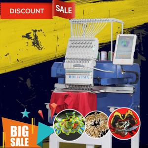 Wholesale HO1501N better than brother pe770 embroidery machine best 15 needle commercial embroidery sewing machine for cap t-shirt from china suppliers