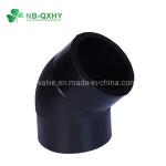 DIN Standard HDPE Socket 45 Degree Elbow Buttfusion Fittings for Welding