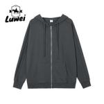 Cheap Streetwear Embroidery Designer Oversize Zip Up Hoody 100% Cotton Pullover