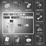 DSKZ New Kitchen Food Garbage Processor Disposal Crusher DC motor white color