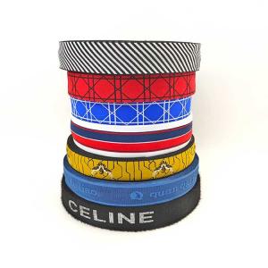 Wholesale Men wallet elastic band custom jacquard letters adjustable elastic band with logo strong elastic melt head band from china suppliers