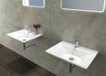 Rectangular Wall Hung Cloakroom Basin Single Hole Faucet Mount