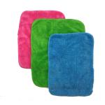 20% Polyamide Microfiber Cleaning Cloth Red Coral Fleece 40x40 Terry Towel