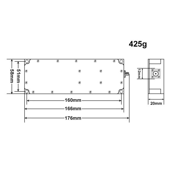 4GHz 50W Signal Jammer Module Drone Detect Anti FPV With Precise Frequency Control Capabilities