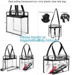 Reusable die cut handles promotional plastic bag, Promotional Items Transparent