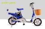25 mph City Lightweight Electric Bike Pedal Assist Dual Seat 38Kgs Drum Brake