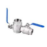 Stainless Steel 201 304 316 Two-Piece 3/8" Internal Thread Ball Valve with ODM