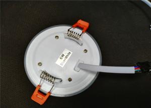 Wholesale 2 In 1 Two - Color Concealed Round Slim LED Panel Light 6 Watt For Meeting Room / Showroom from china suppliers