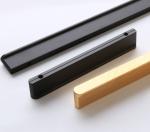 800mm Silver Aluminum Wardrobe Handle L Shape Round Head For Bedroom