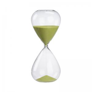 China 15 30 60 Minutes Glass Hourglass Sand Timer Size Customized on sale