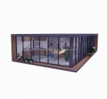 Family Housing Solution 20FT Combination Flat Packaging Container with 2 Rooms